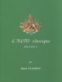 L'alto Classique Volume A for Viola published by Combre