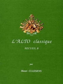 L'alto Classique Volume B for Viola published by Combre