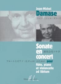 Damase: Sonate en Concert Opus 17 for Flute, Cello & Piano published by Lemoine