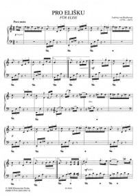 Beethoven: Fur Elise for Piano published by Barenreiter Praha