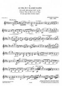 Dvorak: Cypresses for String Quartet published by Barenreiter