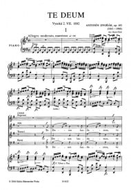 Dvorak: Te Deum Opus 103 published by Barenreiter - Vocal Score