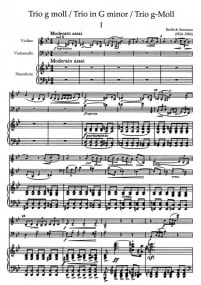 Smetana: Piano Trio in G minor published by Barenreiter