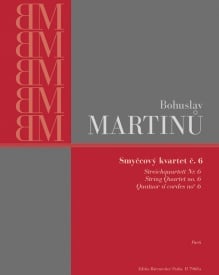 Martinu: String Quartet No 6 H312 published by Barenreiter