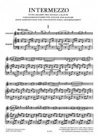 Martinu: Intermezzo (Four Compositions) for Violin published by Barenreiter