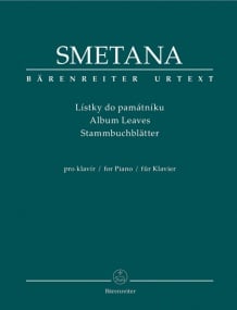 Smetana: Album Leaves for Piano published by Barenreiter