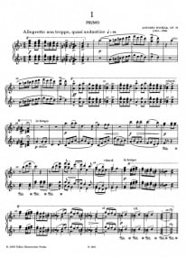 Dvorak: Legends Opus 59 for Piano Duet published by Barenreiter