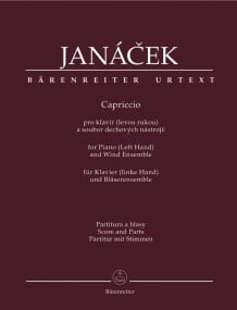 Janacek: Capriccio for Left Hand Piano and Wind Ensemble published by Barenreiter