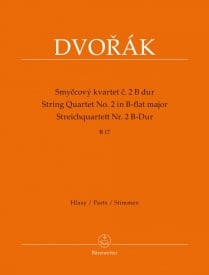 Dvorak: String Quartet No 2 in Bb Major B17 published by Barenreiter