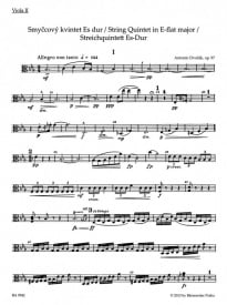 Dvorak: String Quintet in Eb Major Opus 97 published by Barenreiter