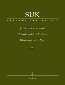 Suk: Piano Quartet in A minor Opus 1 published by Barenreiter