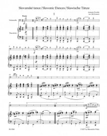 Dvorak: Slavonic Dances Opus 46 for Cello & Piano published by Barenreiter