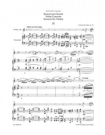 Dvork: Violin Concerto in A minor Opus 53 published by Barenreiter