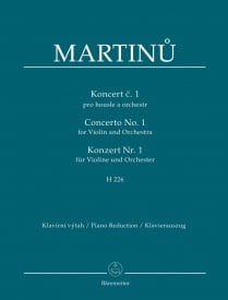 Martinu: Concerto for Violin and Orchestra no. 1 H 226 published by Barenreiter