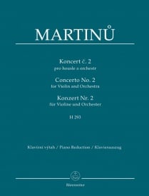 Martinu: Concerto for Violin and Orchestra no. 2 H 293 published by Barenreiter