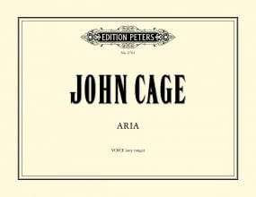 Cage: Aria for Solo Voice published by Peters Edition