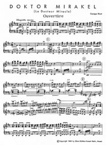 Bizet: Doktor Mirakel (Der Wunderdoktor) published by Barenreiter - Vocal Score