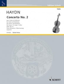Haydn: Concerto No.2 in G for Violin published by Schott
