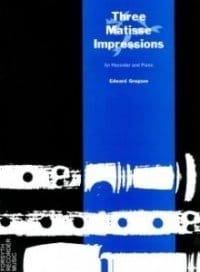 Gregson: Three Matisse Impressions for Treble Recorder published by Forsyth