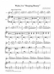 Tchaikovsky: Waltz from Sleeping Beauty for Violin published by Peters Edition