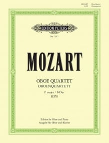 Mozart: Oboe Quartet K370 - Arranged for Oboe and Piano published by Peters Edition