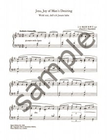 Bach: Jesu, Joy of Man Desiring for Piano published by Peters