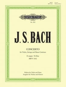 Bach: Concerto in E Major BWV 1042 for Violin published by Peters