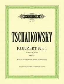 Tchaikovsky: Piano Concerto No 1 in Bb Minor Opus 23 published by Peters Edition