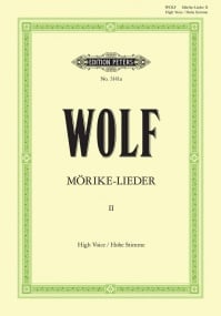 Wolf: Morike-lieder Book 2 High published by Peters