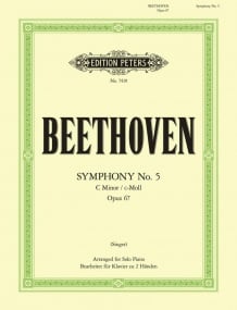 Beethoven: Symphony No 5 in C minor Opus 67 for Piano published by Peters