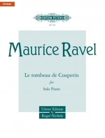 Ravel: Le tombeau de Couperin for Piano published by Peters