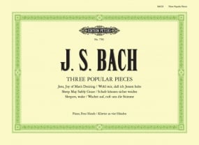 Bach: 3 Popular Pieces arranged for piano duet published by Peters Edition