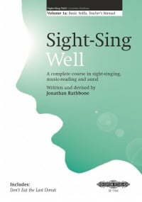 Sight Sing Well Teachers Book (1A) published by Peters Edition
