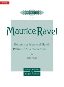 Ravel: Album of Shorter Pieces for Piano published by Peters Edition