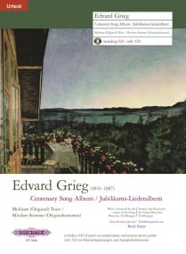 Grieg: Centenary Song Album published by Peters (Book & CD)
