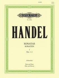 Handel: Sonatas Volume 1 for Flute published by Peters