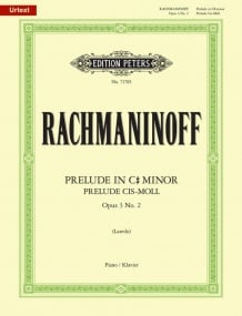 Rachmaninov: Prelude in C# minor Opus 3 No 2 for Piano published by Peters