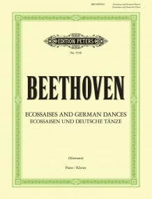 Beethoven: 6 Ecossaises WoO 83 and12 German Dances WoO 8 for Piano published by Peters