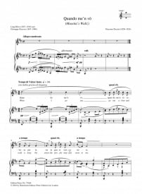 Puccini: Quando m'en vo (Musetta's Waltz Song) from La Bohme in 3 Keys published by Peters Edition