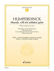 Humperdinck: Evening Prayer SA published by Schott