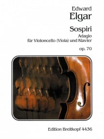 Elgar: Sospiri Opus 70 for Cello or Viola published by Breitkopf
