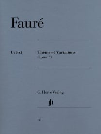 Faure: Thme Et Variations Opus 73 for Piano published by Henle