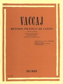 Vaccai: Vocal Method - High published by Ricordi (Book & CD)