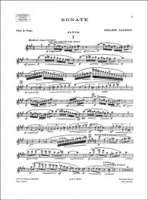 Gaubert: Sonate for Flute & Piano published by Durand