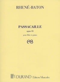 Rhene-Baton: Passacaille Op.35 for Flute published by Durand