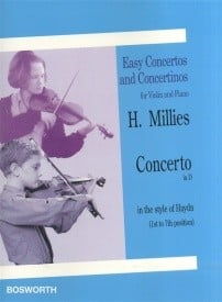 Millies: Concerto in D in the Style of Haydn for Violin published by Bosworth