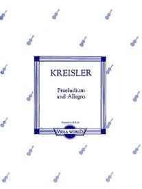 Kreisler: Praeludium And Allegro for Viola published by Viola World
