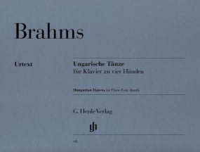 Brahms: Hungarian Dances 1 - 21 for Piano Duet published by Henle