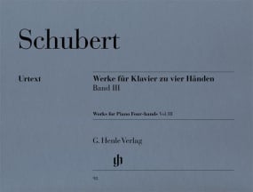 Schubert: Works for Piano four-hands Volume 3 published by Henle