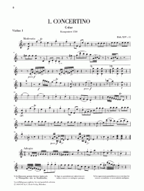 Haydn: Concertini for Piano (Harpsichord) with two Violins and Cello published by Henle